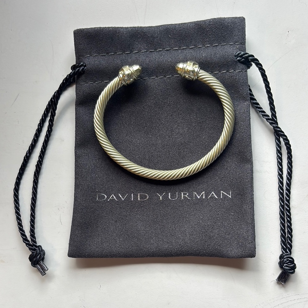 David Yurman Aluminum Renaissance Cable Bracelet Rare